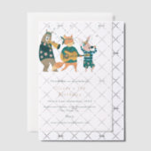 Invitations En Vélin Cute Animaux Musique Band Anniversaire (Décalage (Invitation))