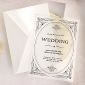 Invitations En Vélin Déco moderne | Mariage élégant