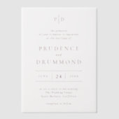 Invitations En Vélin Deep Burgundy Elegant Classic Wedding (Recto)