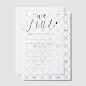 Invitations En Vélin Design Nous Faisons Toujours Mariage Vow Renouvell (Décalage (Invitation))