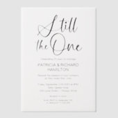 Invitations En Vélin Design Toujours Le Renouveau Vow Un Mariage (Recto)