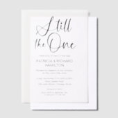 Invitations En Vélin Design Toujours Le Renouveau Vow Un Mariage (Compenser)