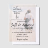 Invitations En Vélin Deux deviennent un Mariage photo chrétien (Compenser)