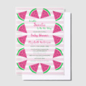 Invitations En Vélin Douce Baby Shower Pastèque (Compenser)