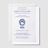 Invitations En Vélin Eastern Illinois Panthers Empreinte de patte & EIU (Compenser)