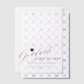 Invitations En Vélin Écriture de fin d'études avancée superposition élé (Décalage (Invitation))