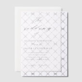 Invitations En Vélin Écriture Élégante Superposée Mariage (Décalage (Invitation))