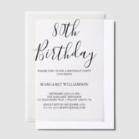 Elégance moderne 80e anniversaire