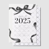 Invitations En Vélin Elegant Bow Graduation Party (Décalage (Invitation))