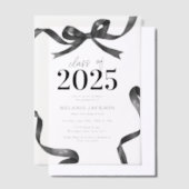 Invitations En Vélin Elegant Bow Graduation Party (Compenser)