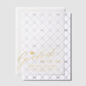 Invitations En Vélin Élégant cours d'écriture d'or de l'école de diplôm (Décalage (Invitation))