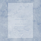 Invitations En Vélin Elégant Dusty Blue Pastel Fleur sauvage Mariage Cr