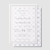 Invitations En Vélin Élégant enterrement | Service commémoratif Chic (Décalage (Invitation))