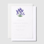 Invitations En Vélin Elegant Lavender Floral (Compenser)