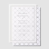 Invitations En Vélin Élégant Mariage Classique Noir Et Blanc (Décalage (Invitation))