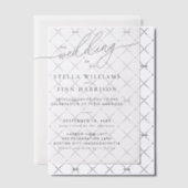 Invitations En Vélin Élégant Mariage de script moderne (Décalage (Invitation))