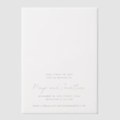 Invitations En Vélin Élégant mariage moderne Enregistrer la date (Recto)