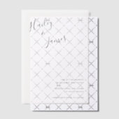 Invitations En Vélin Élégant mariage moderne Enregistrer la date (Décalage (Invitation))
