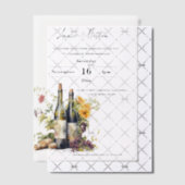 Invitations En Vélin Élégant Mariage romantique Script (Décalage (Invitation))