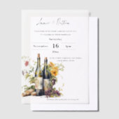 Invitations En Vélin Élégant Mariage romantique Script (Compenser)