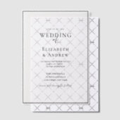 Invitations En Vélin Élégant, Moderne, Écriture manuscrite, Mariage, (Décalage (Invitation))