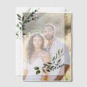 Invitations En Vélin Elégant moderne Eucalyptus Verdure Mariage Or (Décalage (Couple))
