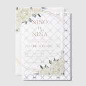 Invitations En Vélin Elégant or ivoire Floral espagnol sexe Reveal (Décalage (Invitation))