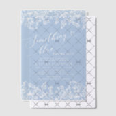 Invitations En Vélin Élégant quelque chose de bleu avant de faire Fête  (Décalage (Invitation))