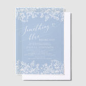 Invitations En Vélin Élégant quelque chose de bleu avant de faire Fête  (Compenser)