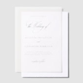 Invitations En Vélin Élégant romantique Monogramme Classé Mariage (Compenser)