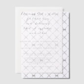 Invitations En Vélin Élégant script chrétien Mariage noir et blanc (Décalage (Invitation))