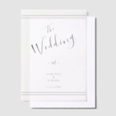 Invitations En Vélin Élégante bande de mariée et de chambre (Compenser)