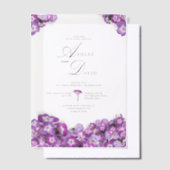 Invitations En Vélin Elégante Lilac Flowers Mariage chic (Compenser)