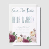Invitations En Vélin Élégante Typographie de Script moderne Mariage flo (Compenser)