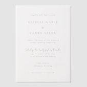 Invitations En Vélin Estelle Elegant Wedding (Recto)