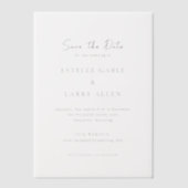 Invitations En Vélin Estelle Elegant Wedding Enregistrer la date (Recto)