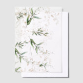 Invitations En Vélin Eucalyptus d'or moderne Revêtement de surface (Compenser)