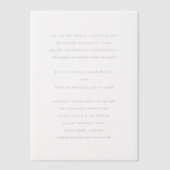 Invitations En Vélin Evelyn Simple Mariage élégant (Recto)