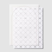 Invitations En Vélin Exquisite Black Calligraphy With Arched Design (Décalage (Invitation))