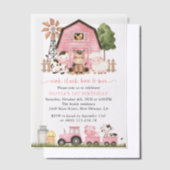 Invitations En Vélin Farm Animals, Cute Animals, Barn, First Birthday (Compenser)