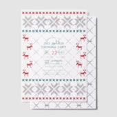 Invitations En Vélin Fête de Noël au pull moche Alpine Glow (Décalage (Invitation))