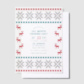 Invitations En Vélin Fête de Noël au pull moche Alpine Glow (Compenser)