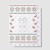 Invitations En Vélin Fête de Noël Cosy Cabine Ugly Sweet (Décalage (Invitation))