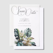Invitations En Vélin Feuillage de la jungle des orchidées forêt tropica (Compenser)