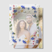 Invitations En Vélin Feuille de couverture bleue de Cornflower fleur sa (Décalage (Couple))