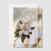 Invitations En Vélin Feuille de couverture élégante de Magnolia Botaniq (Décalage (Couple))