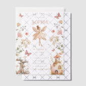 Invitations En Vélin Fille Fée de Forêt Enchantée Anniversaire (Décalage (Invitation))