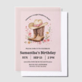 Invitations En Vélin Fille Fleur sauvage Bash Anniversaire | Occident r (Compenser)