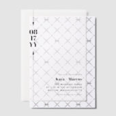 Invitations En Vélin Flèches noires et Mariage photo Date (Décalage (Invitation))