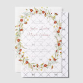 Invitations En Vélin Fleur sauvage Jaune Marigold Mariage de feuillage (Décalage (Invitation))